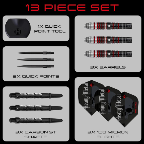 Harrows RYAN SEARLE Series 2 QUICK Point Steeldart-Set 32 Gramm