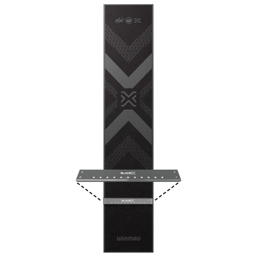 Preview: Blade X Soft Feel Dartmatte mit integriertem Oche