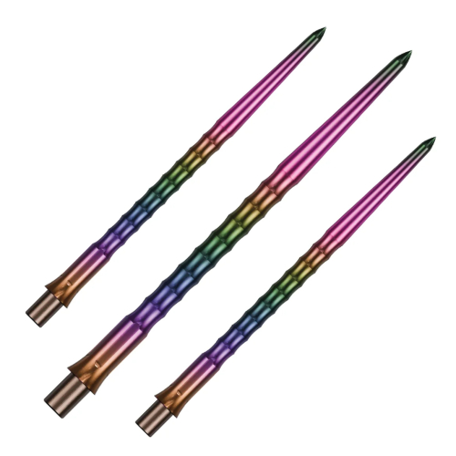 PRECISE 180 Caliburn Steeldartspitzen - Ripple No Lip Rainbow 32/36/40 mm