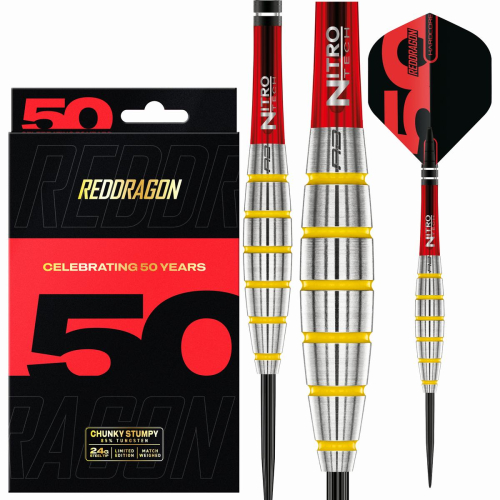 CHUNKY STUMPY 3 Steeldart-Set 24 Gr.