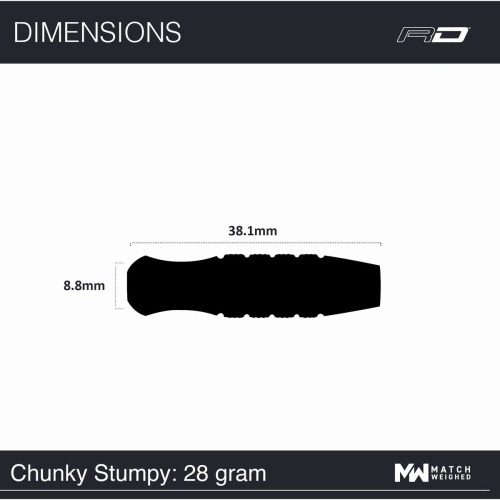CHUNKY STUMPY 7 Steeldart-Set 28 Gr.