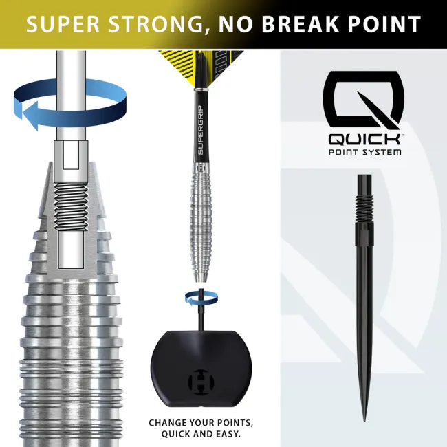 Harrows NX90 Bomb QUICK Point Steeldart-Set 21, 23 oder 25 Gramm