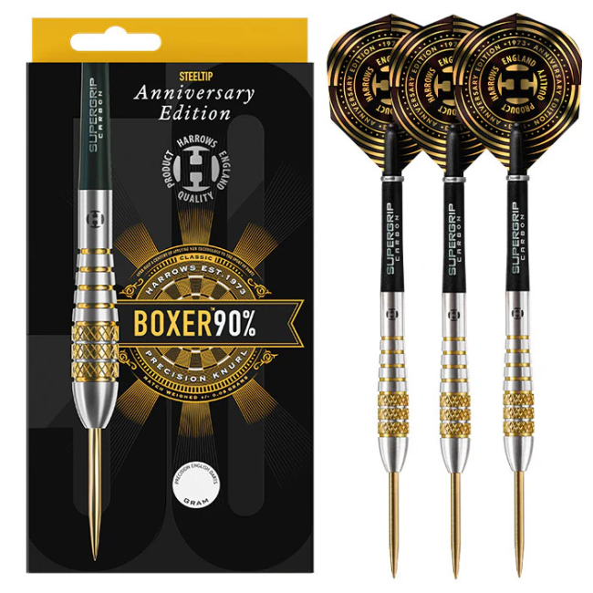 Harrows Boxer Bomb Anniversary Edition Steeldart-Set 22, 24 oder 26 Gramm
