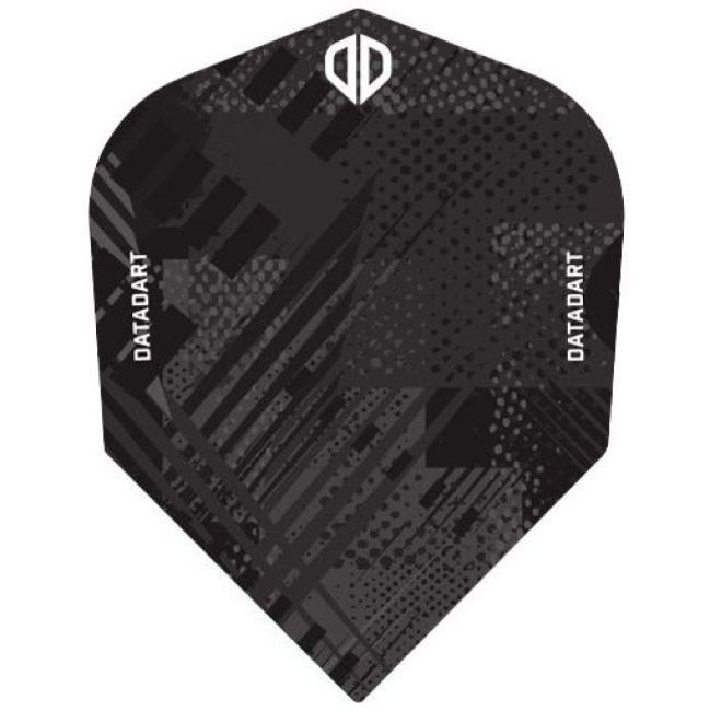 DATADART GRUNGE Dartflight Shape schwarz