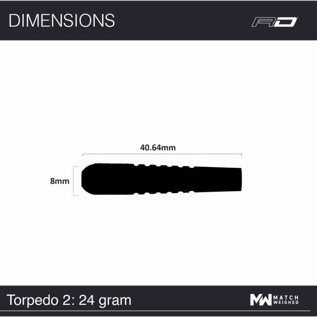 TORPEDO 2 Steeldart-Set 24 Gr.