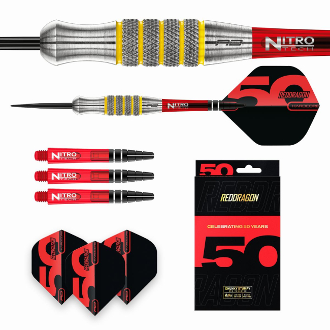 CHUNKY STUMPY 7 Steeldart-Set 28 Gr.