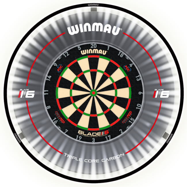 Winmau PLASMA 360° Dartboard Beleuchtung