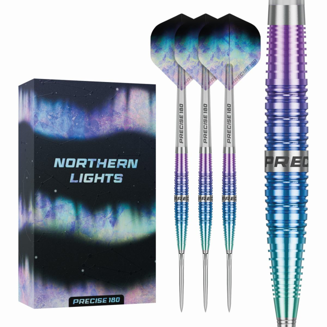 Precise180  Northern Lights Steeldart 22 oder 24 Gr.